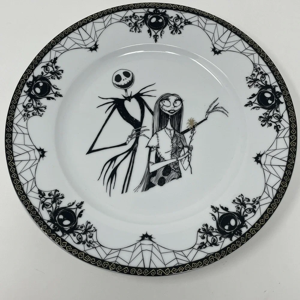 Nightmare Before Christmas‎ Jack & Sally Zrike 10.5″ Decorative Dinner Plate